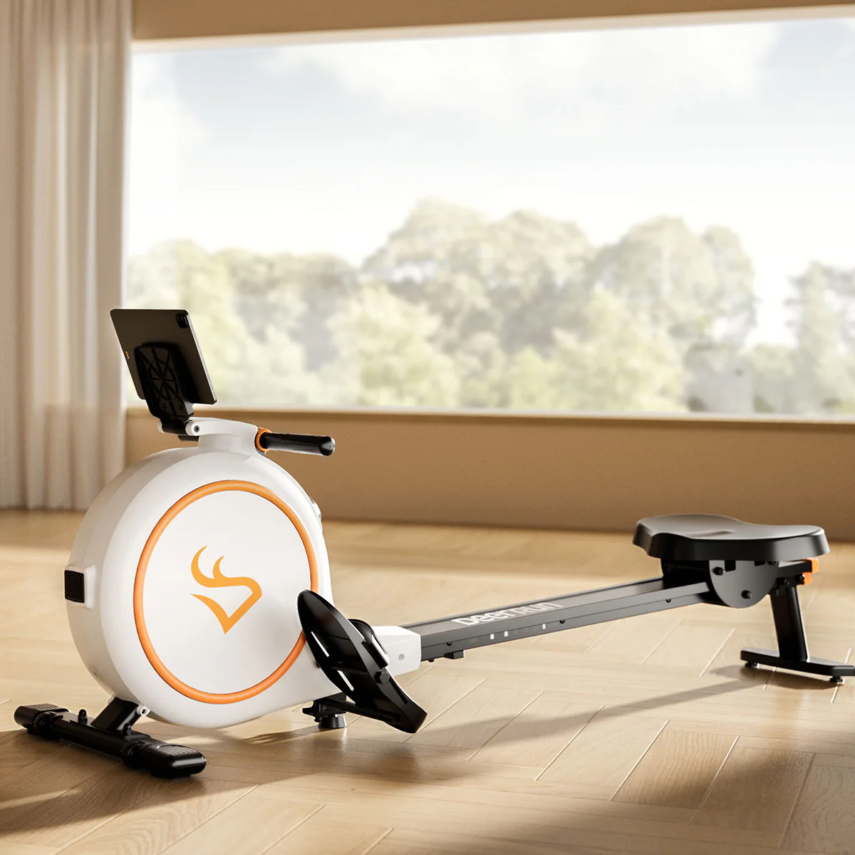 DeerRun RW600 Adjustable 32-Level Magnetic Resistance Long Slide Rail Smart Rowing Machine with PitPat App - Image 7