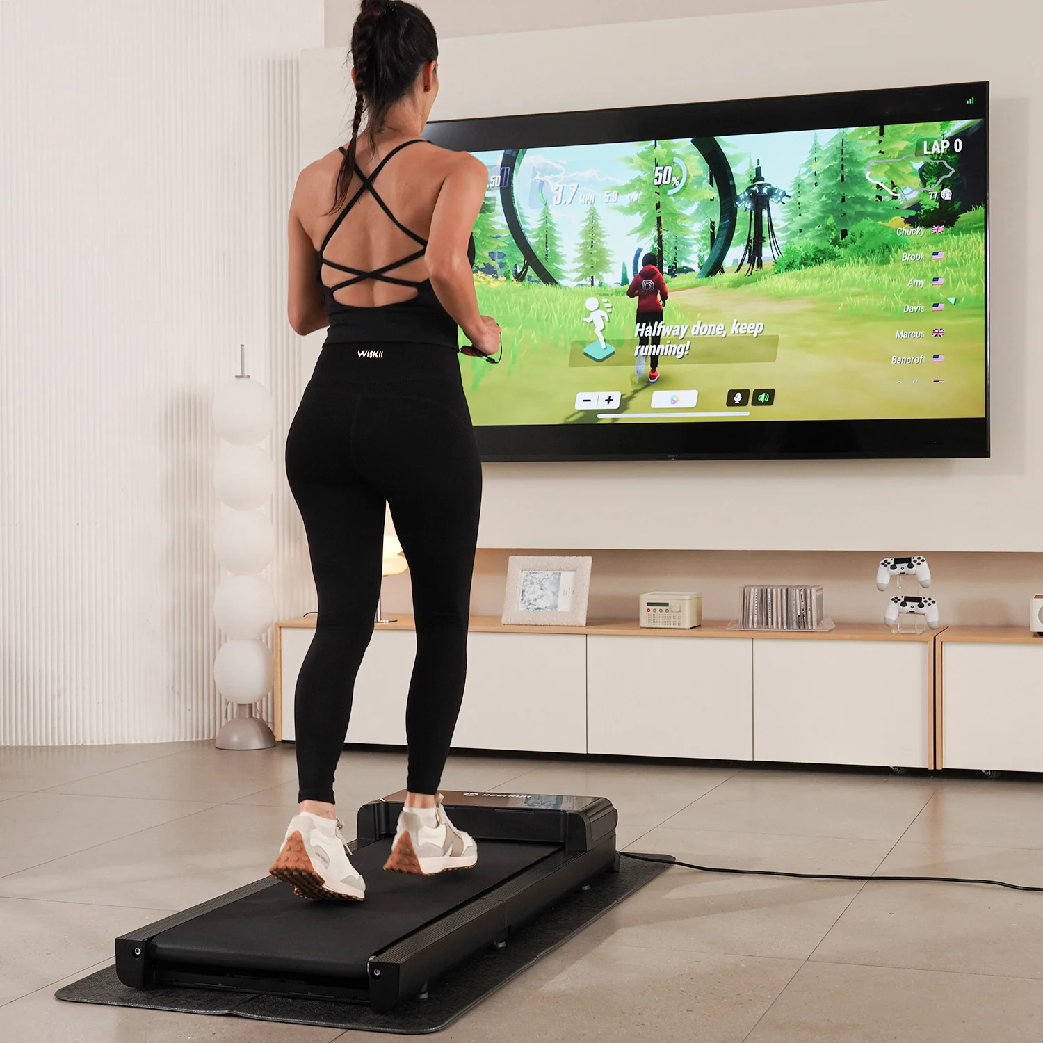 DeerRun Z20 Foldable Walking Pad Treadmill – Ultra Compact with LED Display - Image 5